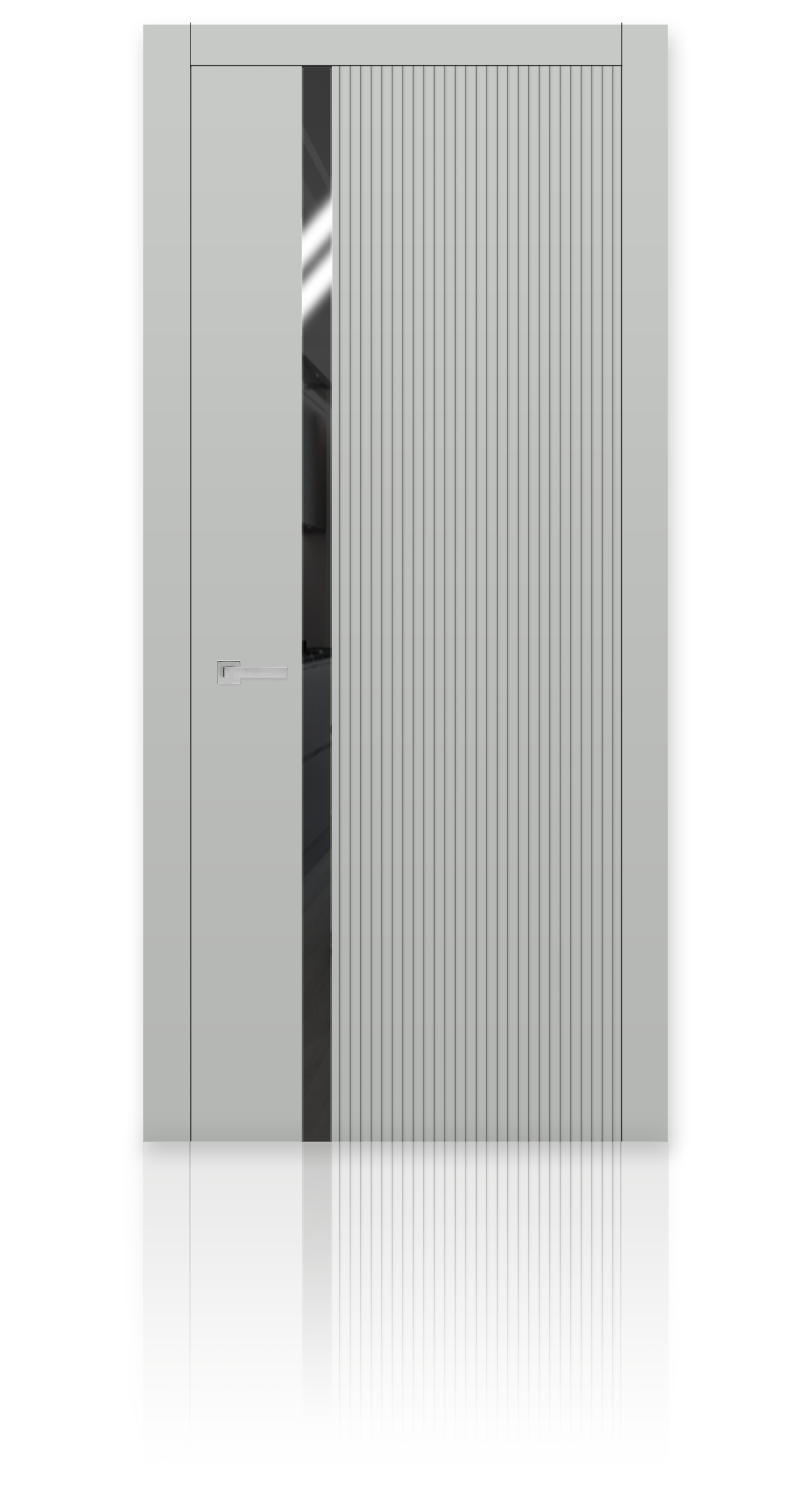 Межкомнатная дверь Урбан-3 остекленная эмаль ral 7035 24948