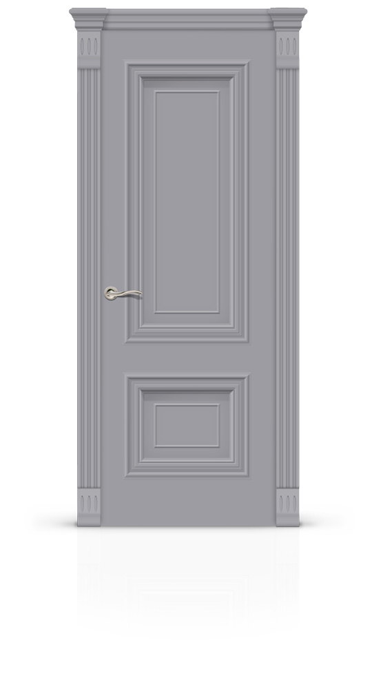 Межкомнатная дверь Мальта-1 остекленная эмаль ral 7040 21988