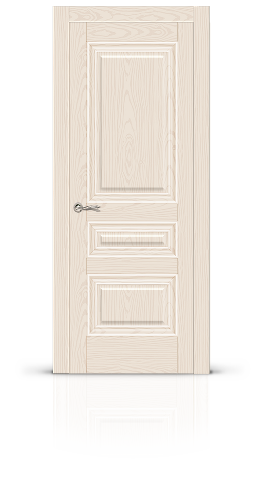 Межкомнатная дверь Элеганс-2 остекленная ясень крем 15421