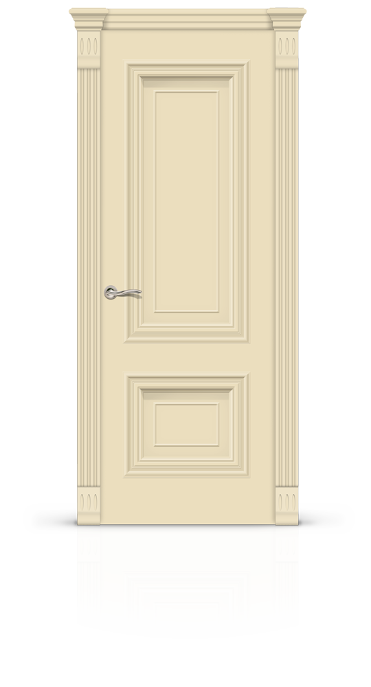 Межкомнатная дверь Мальта-1 остекленная эмаль ral 1015 21962