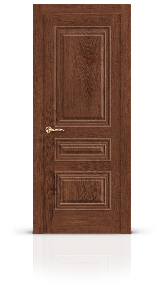 Межкомнатная дверь Элеганс-2 остекленная дуб миндаль 15459