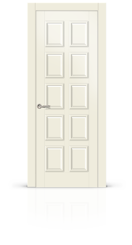 Межкомнатная дверь Ориан остекленная эмаль ral 9001 11226