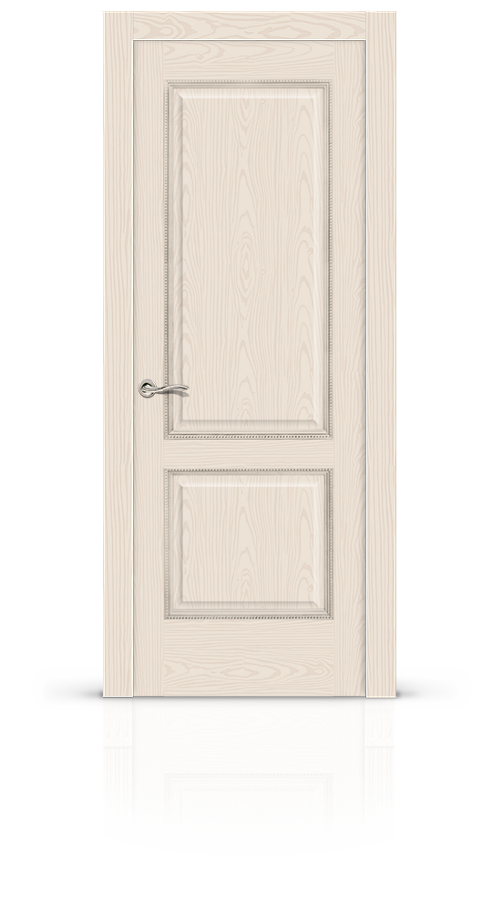 Межкомнатная дверь Бристоль остекленная ясень крем 8780