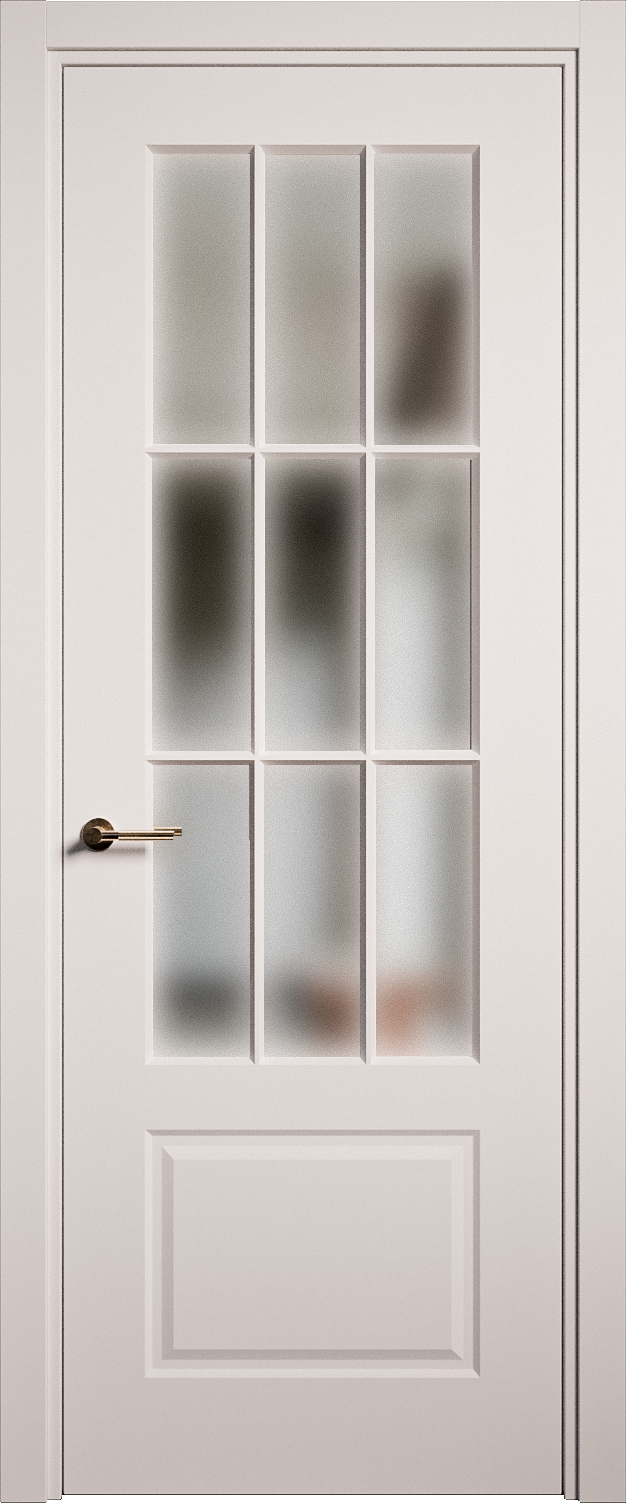 Межкомнатная дверь Олимп остекленная эмаль ral 9003 22961