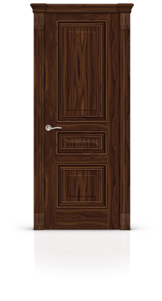 Межкомнатная дверь Элеганс-3 остекленная американский орех 21173