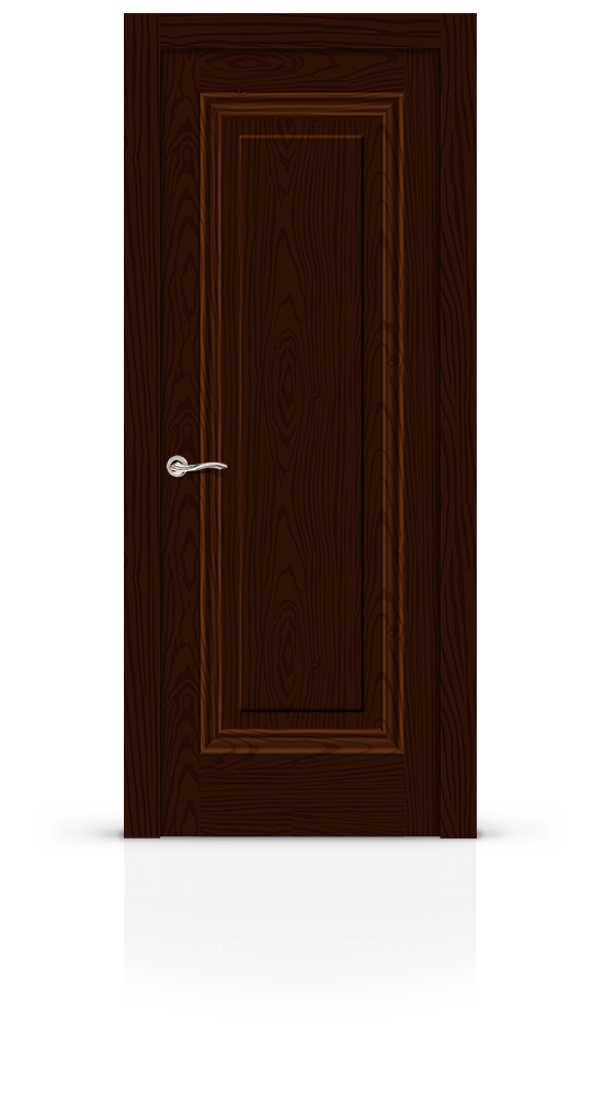 Межкомнатная дверь Элеганс-5 остекленная ясень шоколад 15949