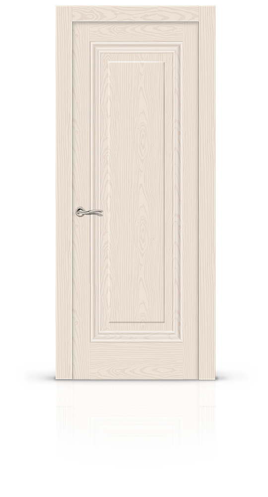 Межкомнатная дверь Элеганс-5 остекленная ясень крем 15900