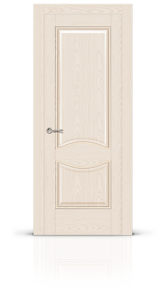 Межкомнатная дверь Онтарио остекленная ясень крем 14245