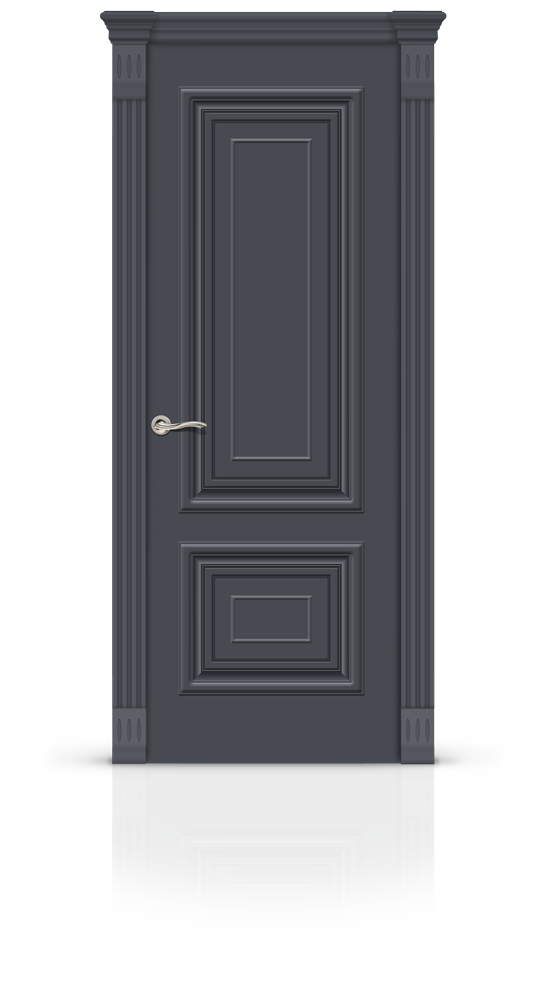 Межкомнатная дверь Мартель остекленная эмаль ral 7024 21038