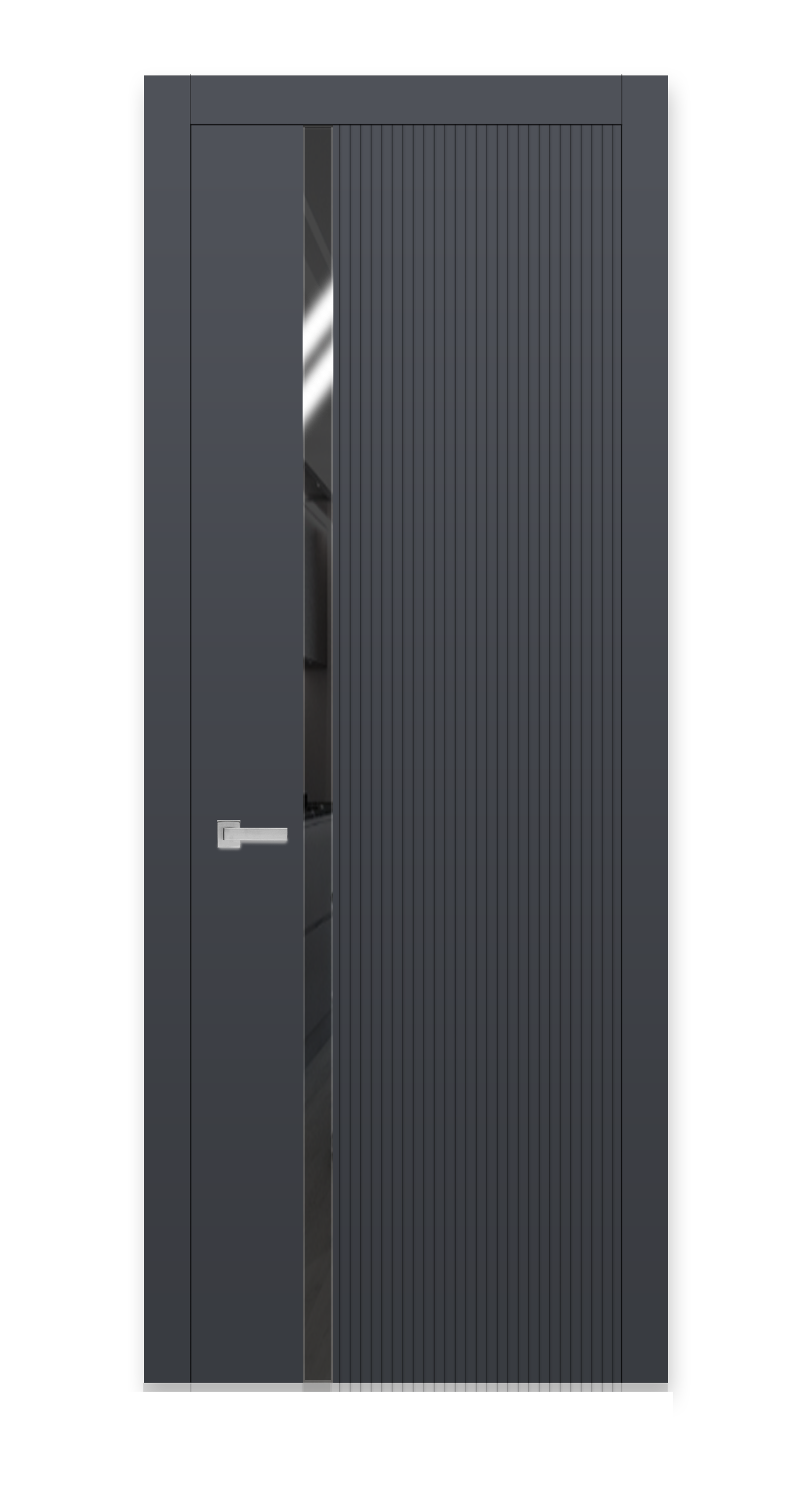 Межкомнатная дверь Урбан-3 остекленная эмаль ral 7024 24939