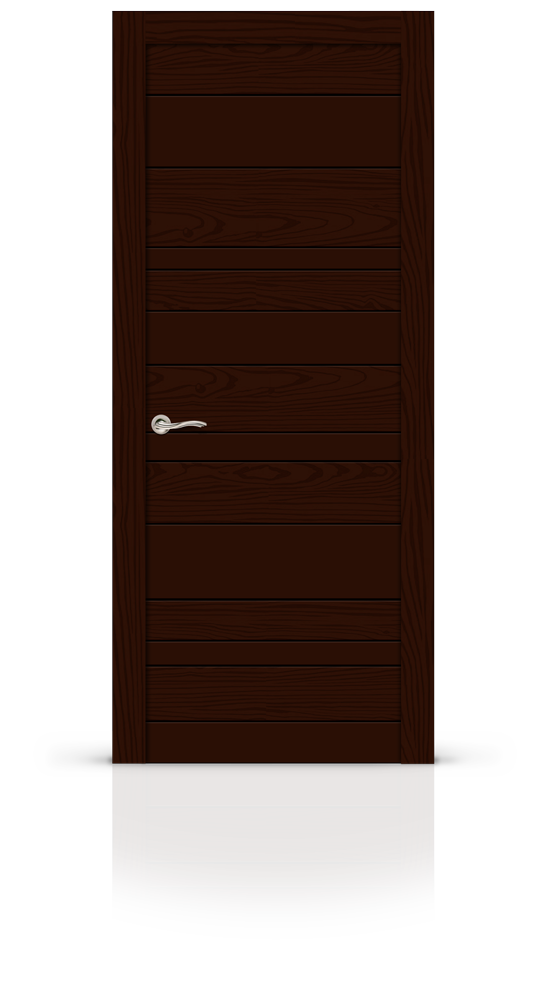 Межкомнатная дверь Лацио глухая ясень шоколад 19294