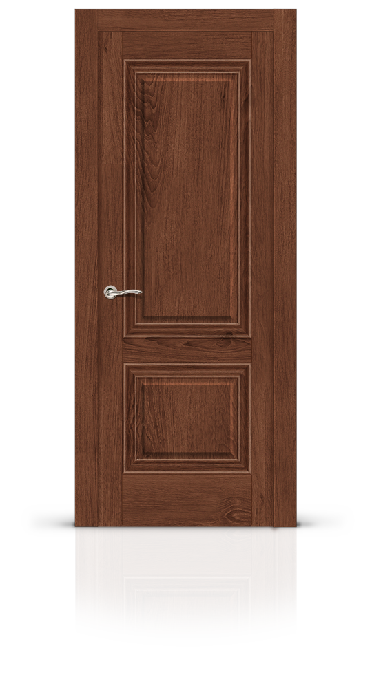 Межкомнатная дверь Элеганс-1 остекленная дуб миндаль 14931