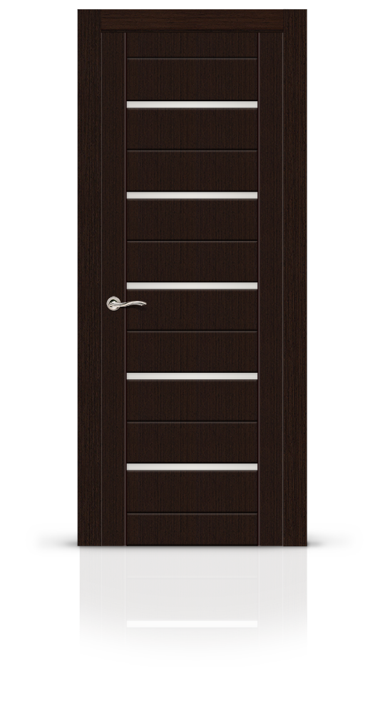 Межкомнатная дверь Турин-5 остекленная венге 8486
