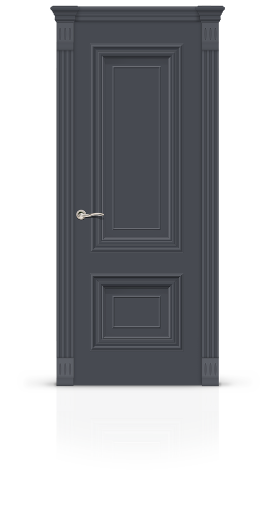 Межкомнатная дверь Мальта-1 остекленная эмаль ral 7024 21974