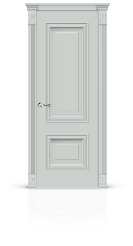 Межкомнатная дверь Мальта-1 остекленная эмаль ral 7035 21979