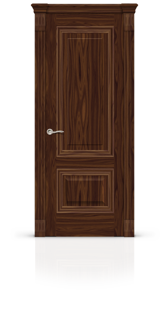 Межкомнатная дверь Элеганс-4 остекленная американский орех 21198