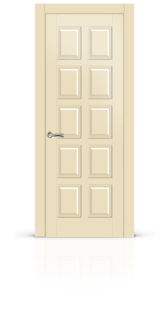 Межкомнатная дверь Ориан остекленная эмаль ral 1015 11201