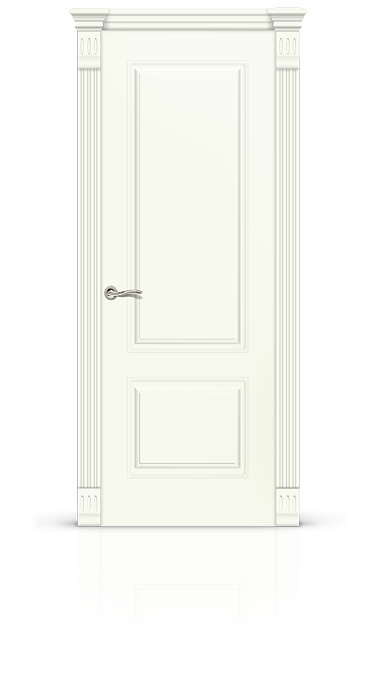 Межкомнатная дверь Вероник-1 остекленная эмаль ral 9010 23190