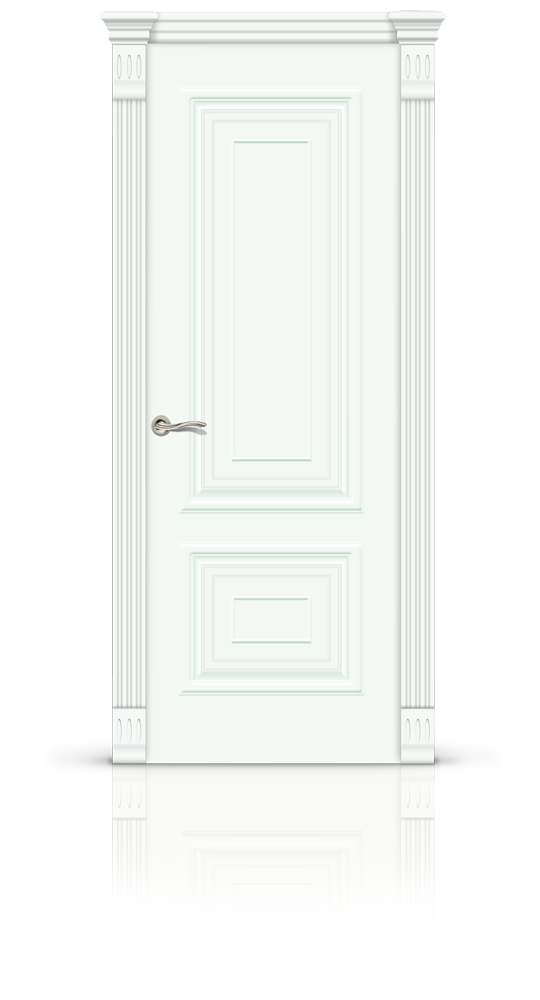 Межкомнатная дверь Мартель остекленная эмаль ral 9003 21074