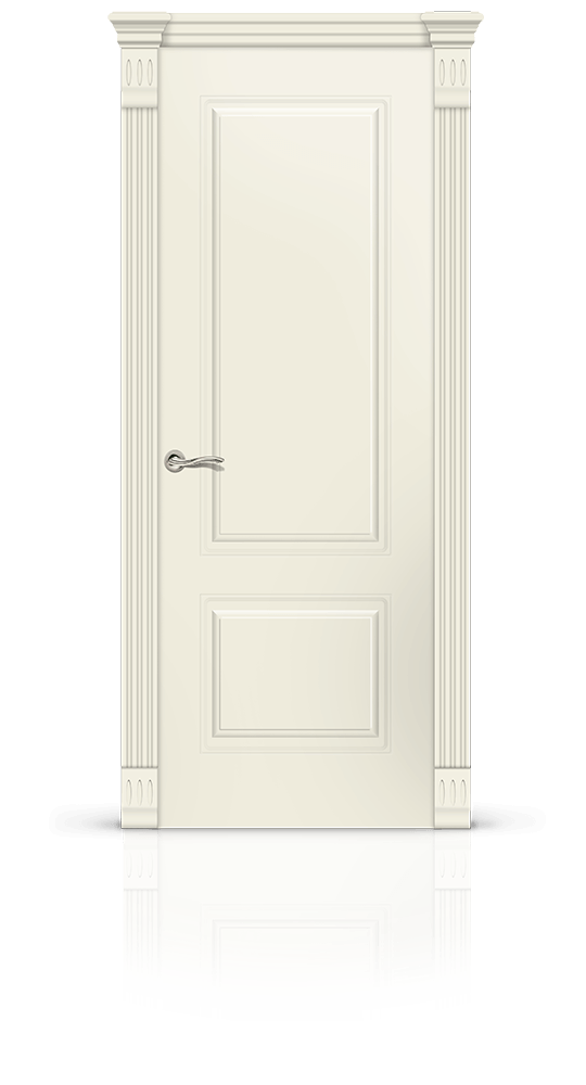 Межкомнатная дверь Вероник-1 остекленная эмаль ral 9001 23181