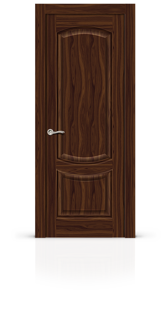 Межкомнатная дверь Калисто остекленная американский орех 11391