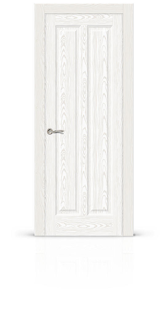 Межкомнатная дверь Крит-2 остекленная белый ясень 11804