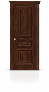Межкомнатная дверь Элеганс-3 остекленная американский орех 21168