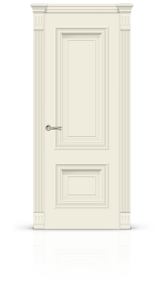 Межкомнатная дверь Мальта-1 остекленная эмаль ral 9001 21999