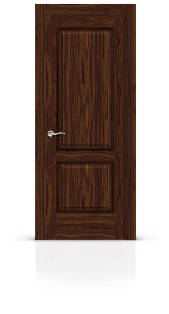 Межкомнатная дверь Бристоль остекленная американский орех 8410