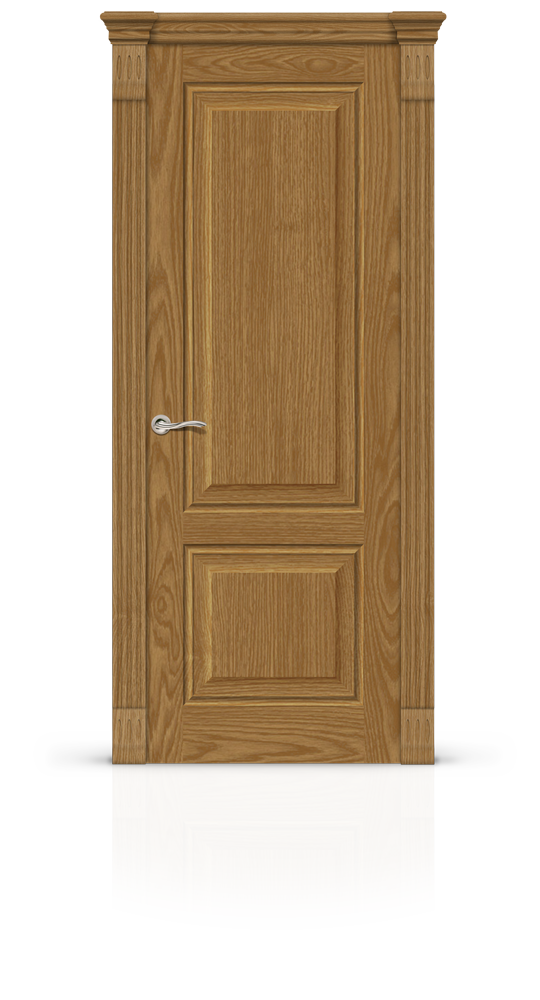 Межкомнатная дверь Малахит-1 New Profile глухая дуб медовый 22091