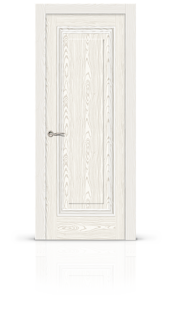 Межкомнатная дверь Элеганс-5 остекленная белый ясень 15884