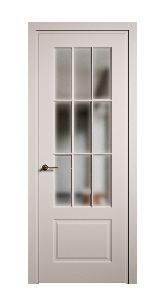 Межкомнатная дверь Олимп остекленная эмаль ral 7047 22920