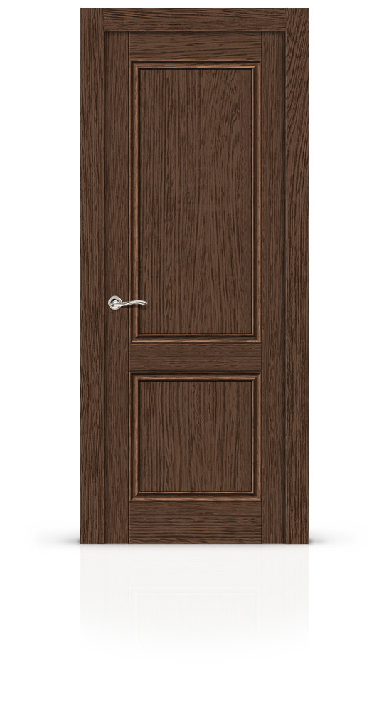 Межкомнатная дверь Энигма-1 остекленная экошпон орех 9687