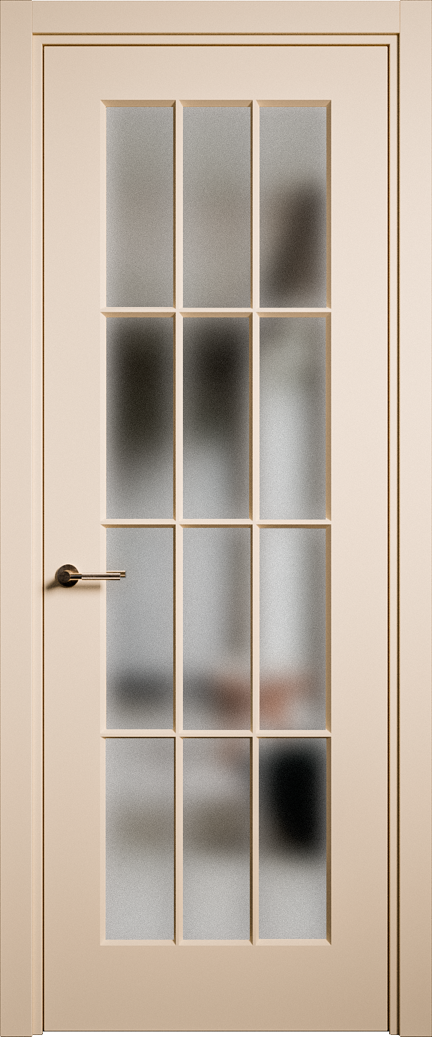 Межкомнатная дверь Олимп-2 остекленная эмаль ral 9001 23024