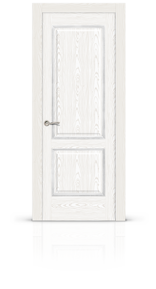 Межкомнатная дверь Бристоль глухая белый ясень 8635
