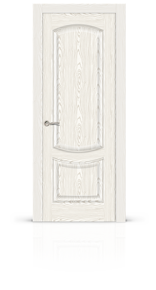 Межкомнатная дверь Калисто глухая белый ясень 11402