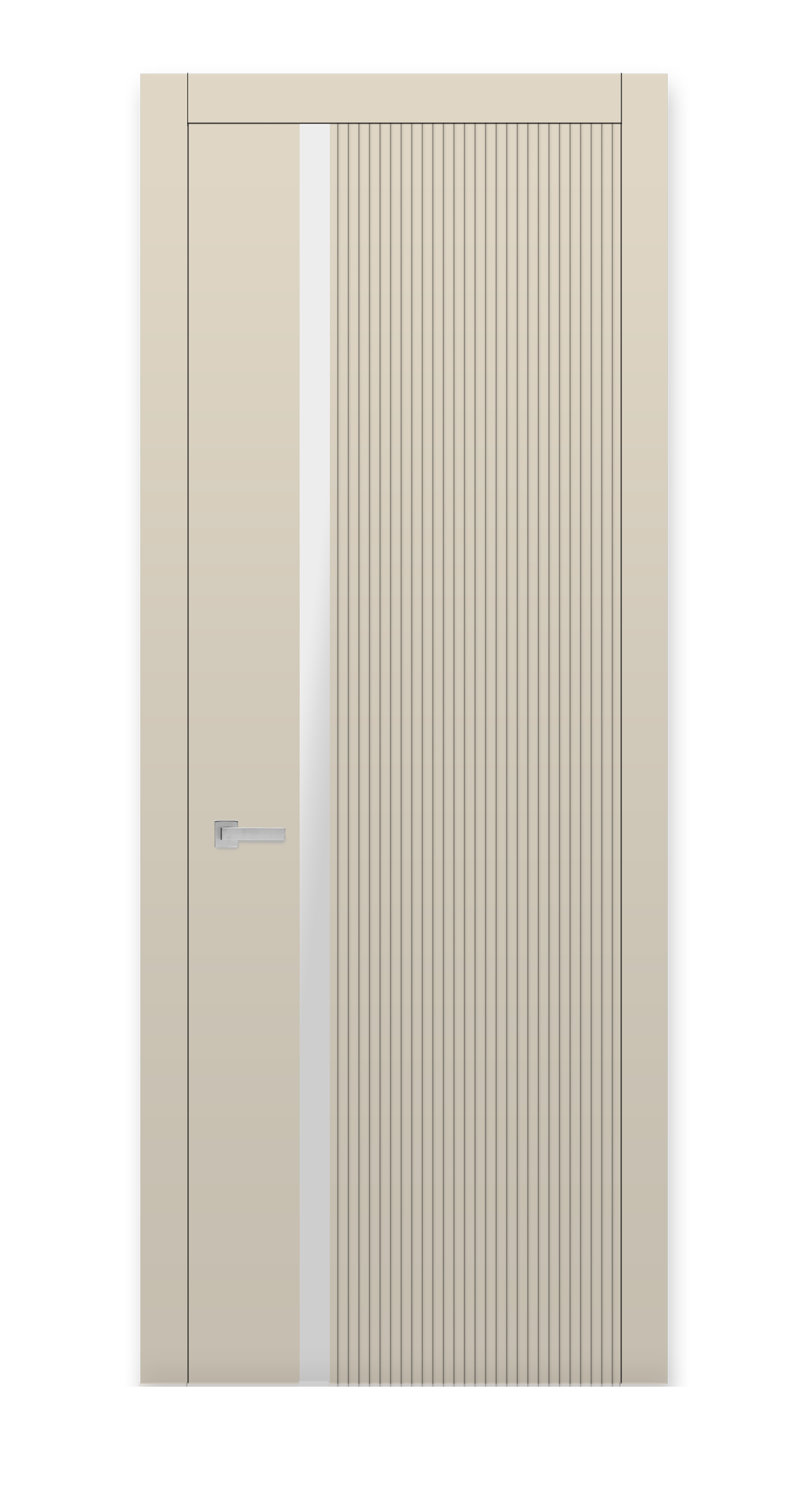 Межкомнатная дверь Урбан-3 остекленная эмаль ral 1013 24935