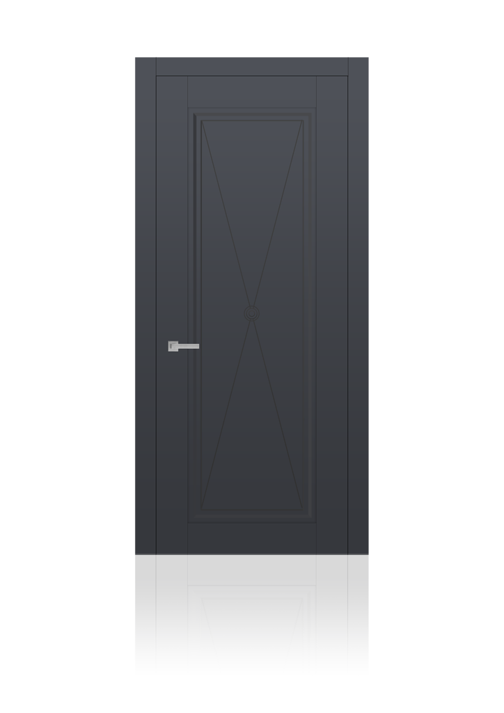 Межкомнатная дверь Сити X-design глухая эмаль ral 7024 25185