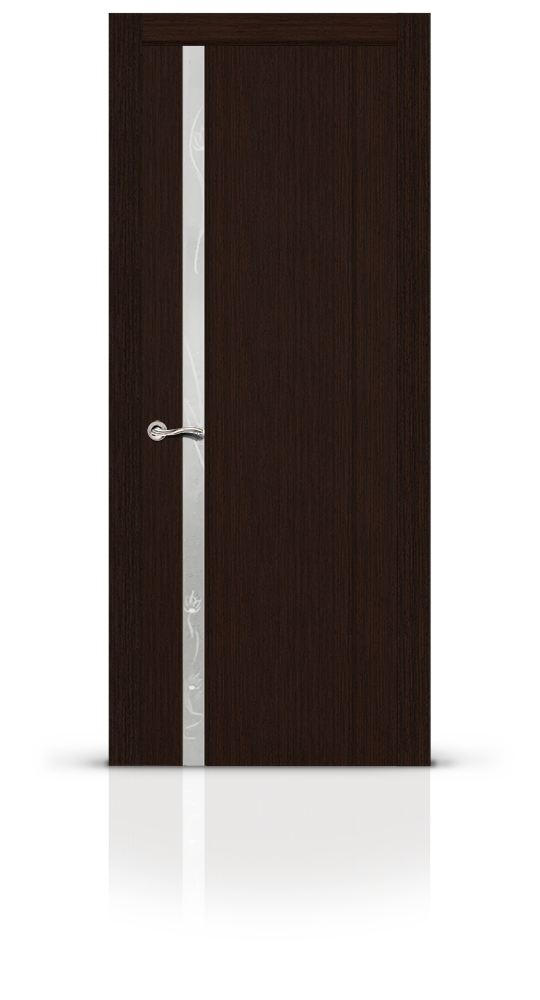 Межкомнатная дверь Бриллиант-1 остекленная венге 8294