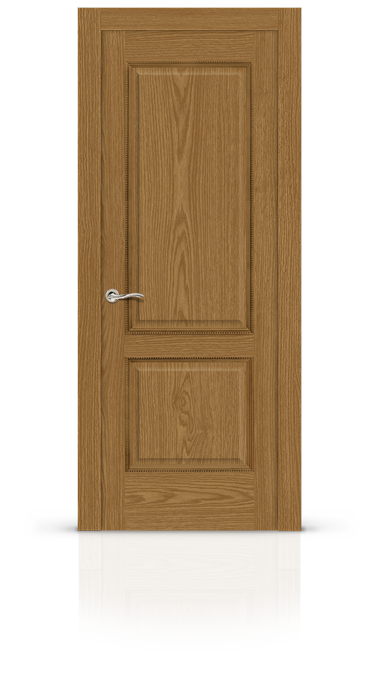 Межкомнатная дверь Бристоль остекленная дуб медовый 9076