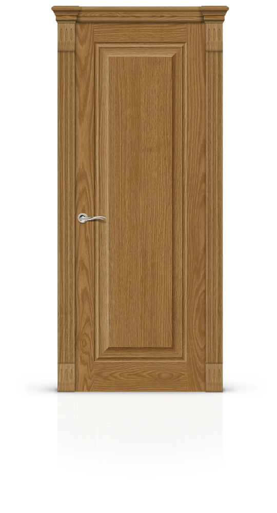 Межкомнатная дверь Малахит-4 New Profile глухая дуб медовый 22361