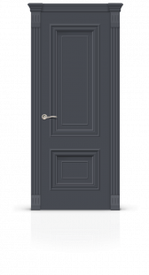 Межкомнатная дверь Мальта-1 остекленная эмаль ral 7024 21969