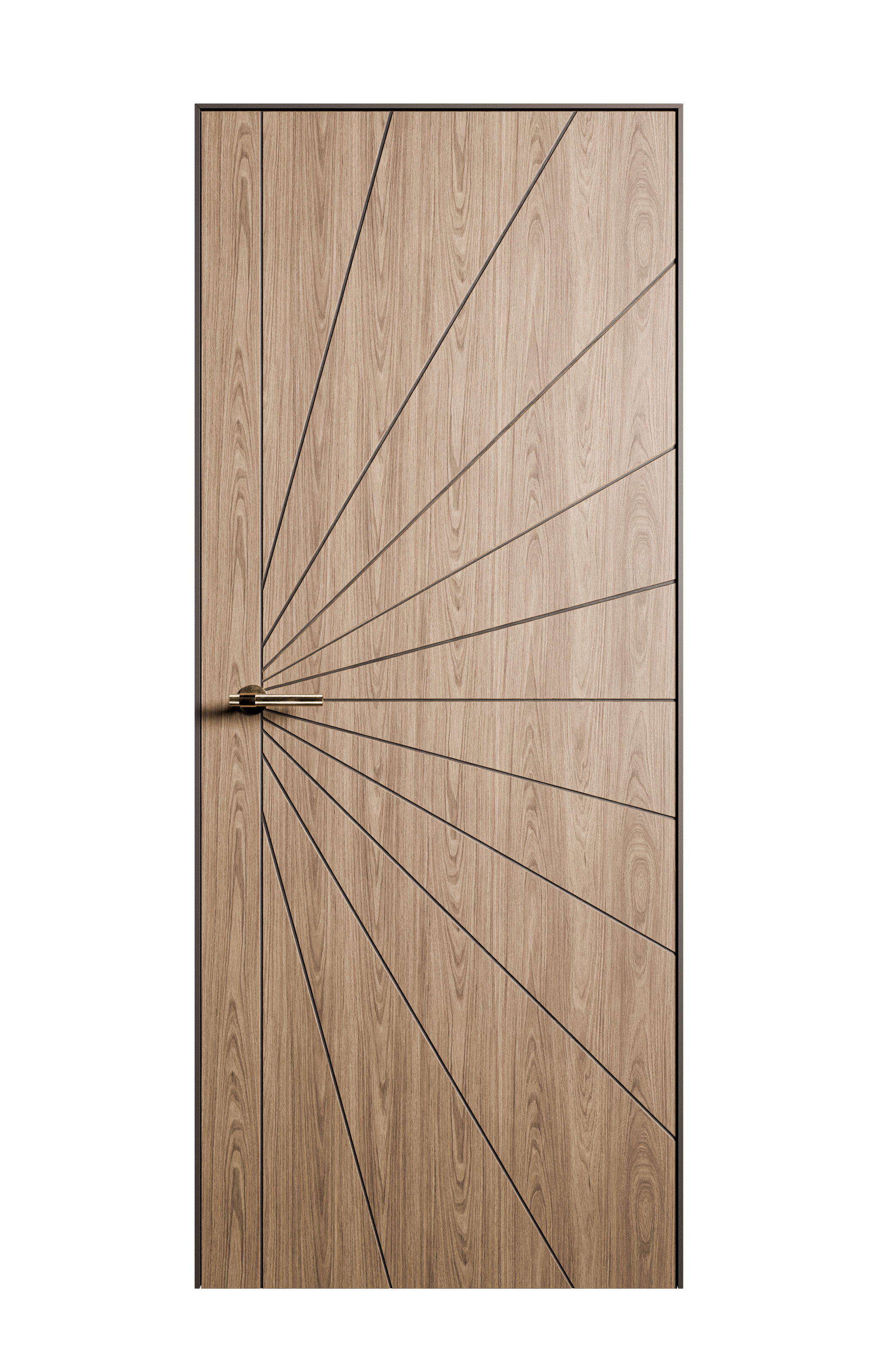 Межкомнатная дверь Linea-1 глухая дуб медовый 23750