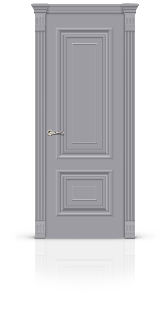 Межкомнатная дверь Мартель остекленная эмаль ral 7040 21048