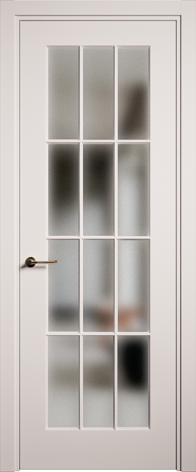 Межкомнатная дверь Олимп-2 остекленная эмаль ral 9003 23044