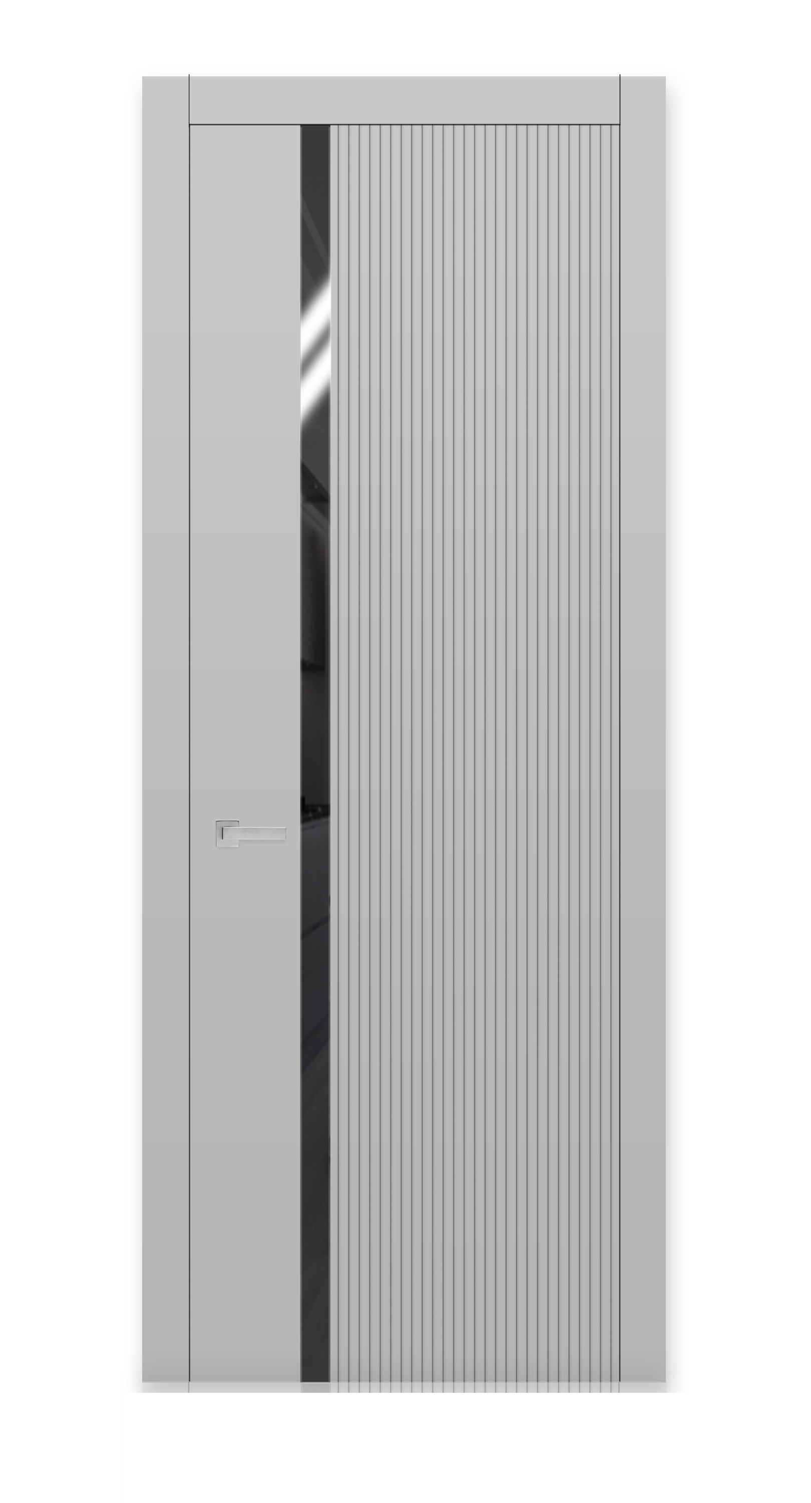 Межкомнатная дверь Урбан-3 остекленная эмаль ral 7035 24946