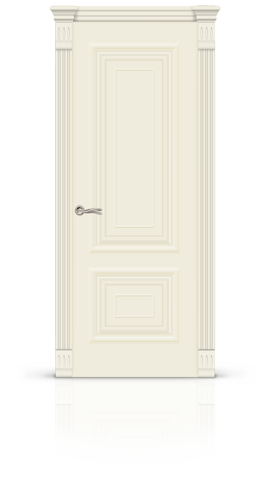 Межкомнатная дверь Мартель остекленная эмаль ral 9001 21065