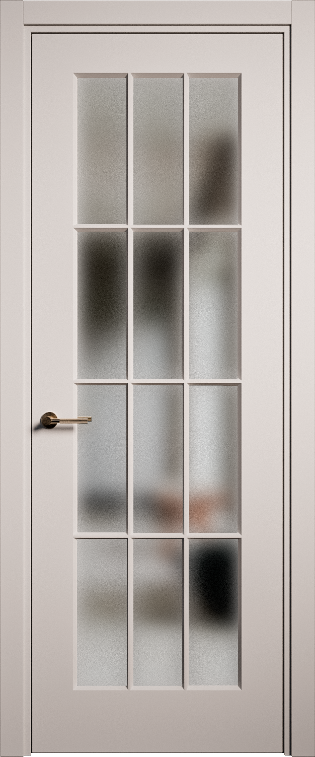 Межкомнатная дверь Олимп-2 остекленная эмаль ral 7047 23004
